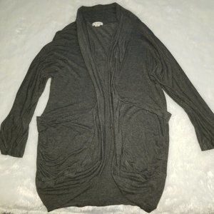 Love Culture Gray Open Cardigan Size S